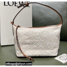 Loewe Small Cubi Bag in Anagram Jacquard and Calfskin 2021
