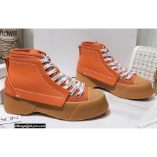 JW Anderson Leather and Canvas High-Top Sneakers 08 2021