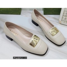 Gucci Heel 3cm Ballet Flats with G Buckle 01 2021