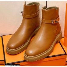 Hermes Veo Ankle Boots Brown Handmade