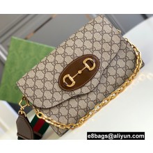Gucci Horsebit 1955 Small Bag 677286 GG Supreme Canvas 2021