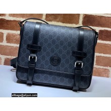Gucci Messenger bag with Interlocking G 658542 Black 2021