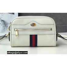 Gucci Ophidia GG Mini Bag with Web 517350 Leather White 2021