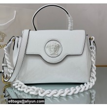 Versace La Medusa Medium Handbag White 2021