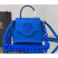 Versace La Medusa Small Handbag Lapis Blue 2021