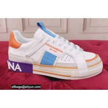 Dolce & Gabbana Calfskin 2.Zero Custom Low-top Sneakers with Contrasting Details 05 2022