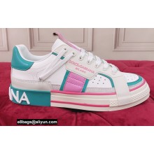 Dolce & Gabbana Calfskin 2.Zero Custom Low-top Sneakers with Contrasting Details 04 2022