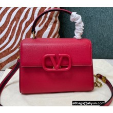 Valentino VSLING Grainy Calfskin Mini Handbag Red 2021