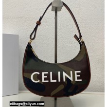 Celine Medium Ava Bag in Canvas with Camouflage and celine print