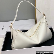 Celine Medium Romy Bag White in Supple Calfskin