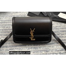 Saint Laurent Solferino Medium Satchel Bag In Box Leather 634305 Black