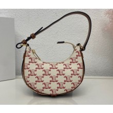 Celine Mini Ava Bag Pink in Triomphe Canvas and Calfskin