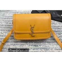 Saint Laurent Solferino Medium Satchel Bag In Box Leather 634305 Yellow 01