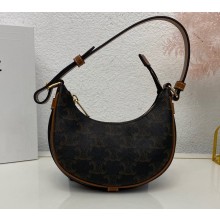 Celine Mini Ava Bag Tan in Triomphe Canvas and Calfskin