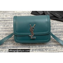 Saint Laurent Solferino Small Satchel Bag In Box Leather 634306 Green
