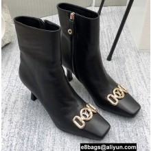 Louis Vuitton Heel 7cm Rotary Ankle Boots Black 2021