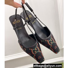 Gucci Heel 4cm 100 Slingback Pumps Black 2022