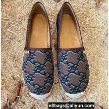 Fendi FF Print Canvas Espadrilles Coffee 2022