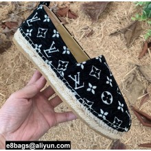 Louis Vuitton Starboard Flat Espadrilles Wool Black 2022