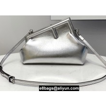Fendi First Small Leather Bag Silver 2021