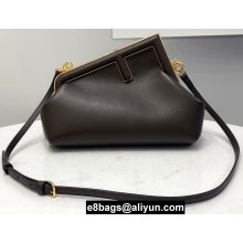 Fendi First Small Leather Bag Coffee 2021