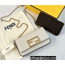 Fendi Geometric Wallet On Chain With Pouches Mini Bag White 2021