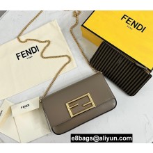 Fendi Geometric Wallet On Chain With Pouches Mini Bag Gray 2021