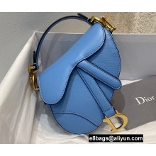 Dior Goatskin Micro Saddle Bag Cornflower Blue 2021
