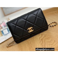 Chanel Wallet on Chain WOC Bag AP2236 Black 2022