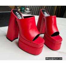Versace Heel 15.5cm Platform 6cm Mules Red 2022