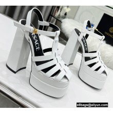 Versace Heel 15.5cm Platform 6cm La Medusa Sandals White 2022