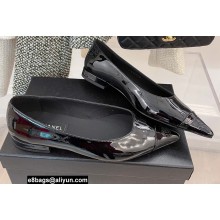 Chanel Heel 2.5cm Ballerinas Patent Black Spring 2022