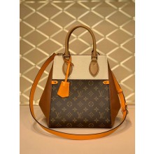 louis vuitton monogram canvas Fold Tote MM m45409 camel