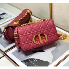 dior Horizon fuchsia Quilted Macrocannage Calfskin Small Caro Bag 2023