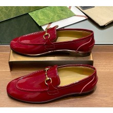 Gucci Women's Jordaan loafer 786016 red patent leather 2024