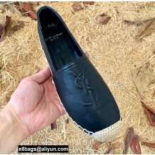 Saint Laurent Monogram Espadrilles in Lambskin Black 2022