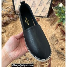 Louis Vuitton Starboard Flat Espadrilles in Leather Black 2022