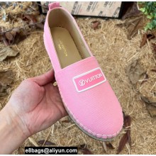 Louis Vuitton Rubber Patch Starboard Flat Espadrilles in Cotton Canvas Pink 2022
