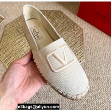 Valentino Fabric Vlogo Espadrilles White 2022