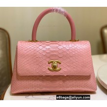 Chanel Python Coco Handle Small Flap Bag with Top Handle 04