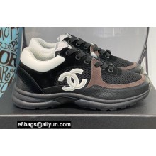 Chanel CC Logo Suede Calfskin Sneakers 06 2022