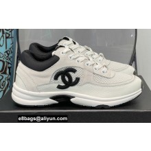 Chanel CC Logo Suede Calfskin Sneakers 07 2022