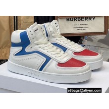 Celine Ct-01 "z" Trainer High Top Sneakers In Calfskin White/Red/Blue 2022