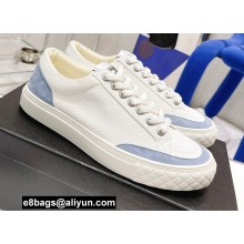 Chanel Canvas and Suede Sneakers White/Blue 2022