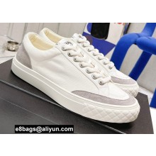 Chanel Canvas and Suede Sneakers White/Gray 2022