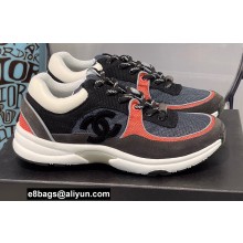 Chanel CC Logo Suede Calfskin Sneakers 01 2022