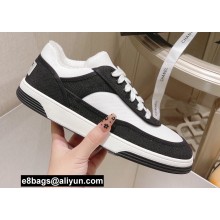Chanel Canvas Logo Sneakers White/Black 2022