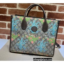 Gucci Tiger GG Small Tote Bag 659983 Flower Print 2022