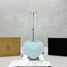 Alaia Le Cœur Heart Bag in calfskin sky blue 2024