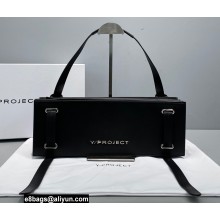 Y/project Accordion Baguette Bag Leather Black